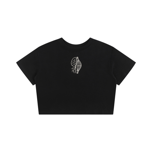 MIND IS BIOLOGY. — Women's Crop Tee