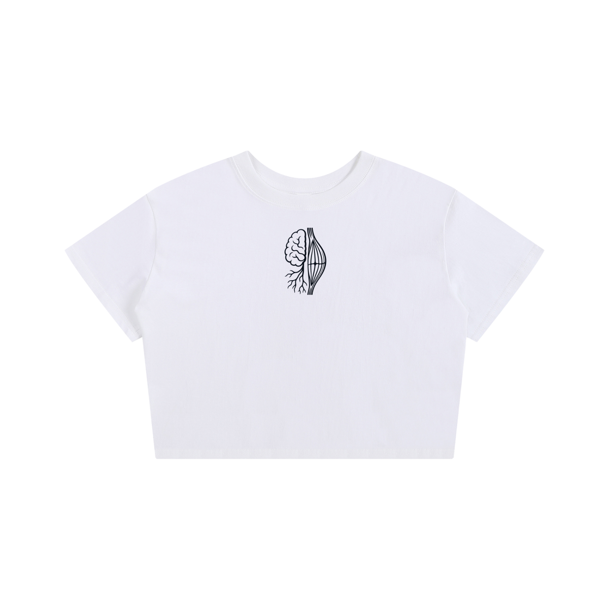 MIND IS BIOLOGY. — Women's Crop Tee