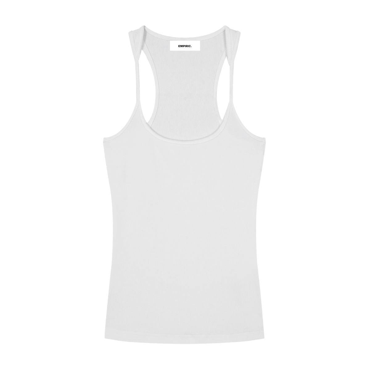 STRESS BUILDS. — Ribbed Racerback Tank