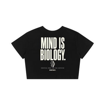 MIND IS BIOLOGY. Women's Crop Tee