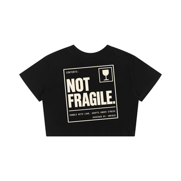 NOT FRAGILE. Women's Crop Tee