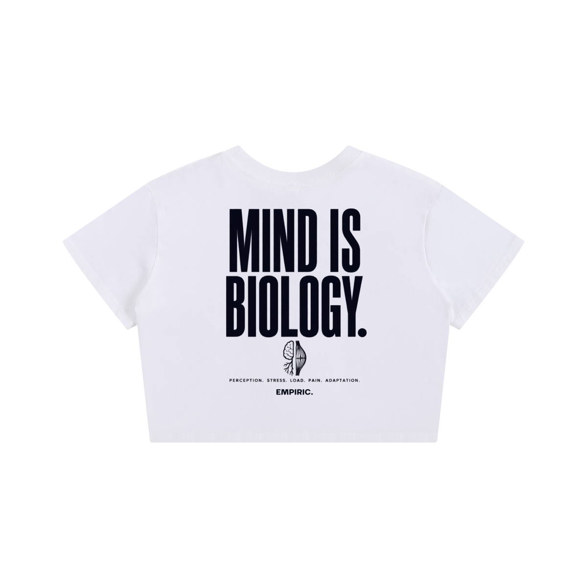 MIND IS BIOLOGY. — Women's Crop Tee