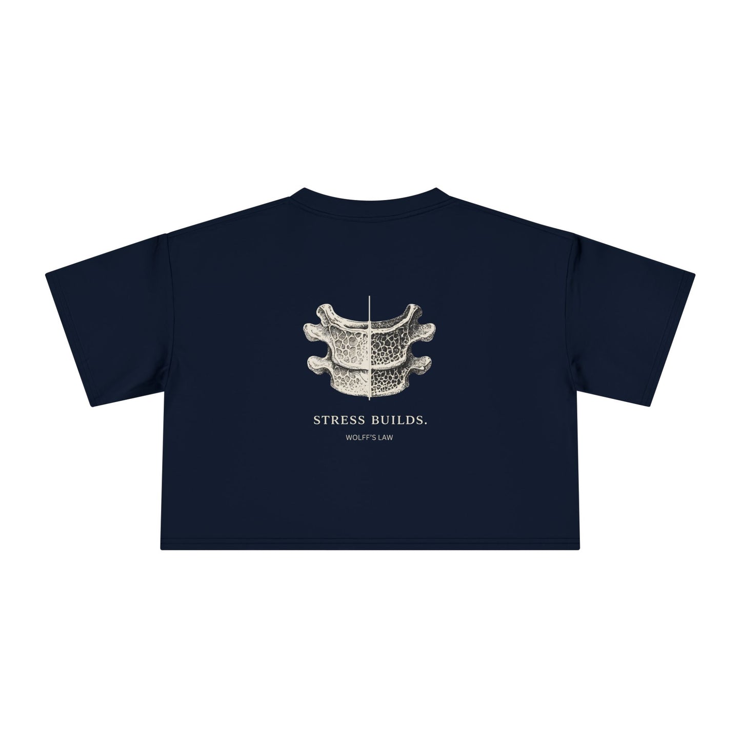 STRESS BUILDS — Women's Crop Tee