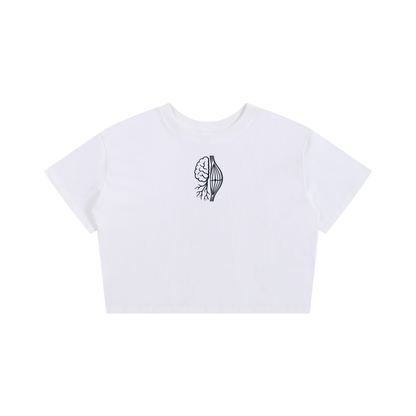 MIND IS BIOLOGY. — Women's Crop Tee