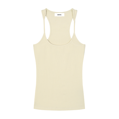 STRESS BUILDS. — Ribbed Racerback Tank