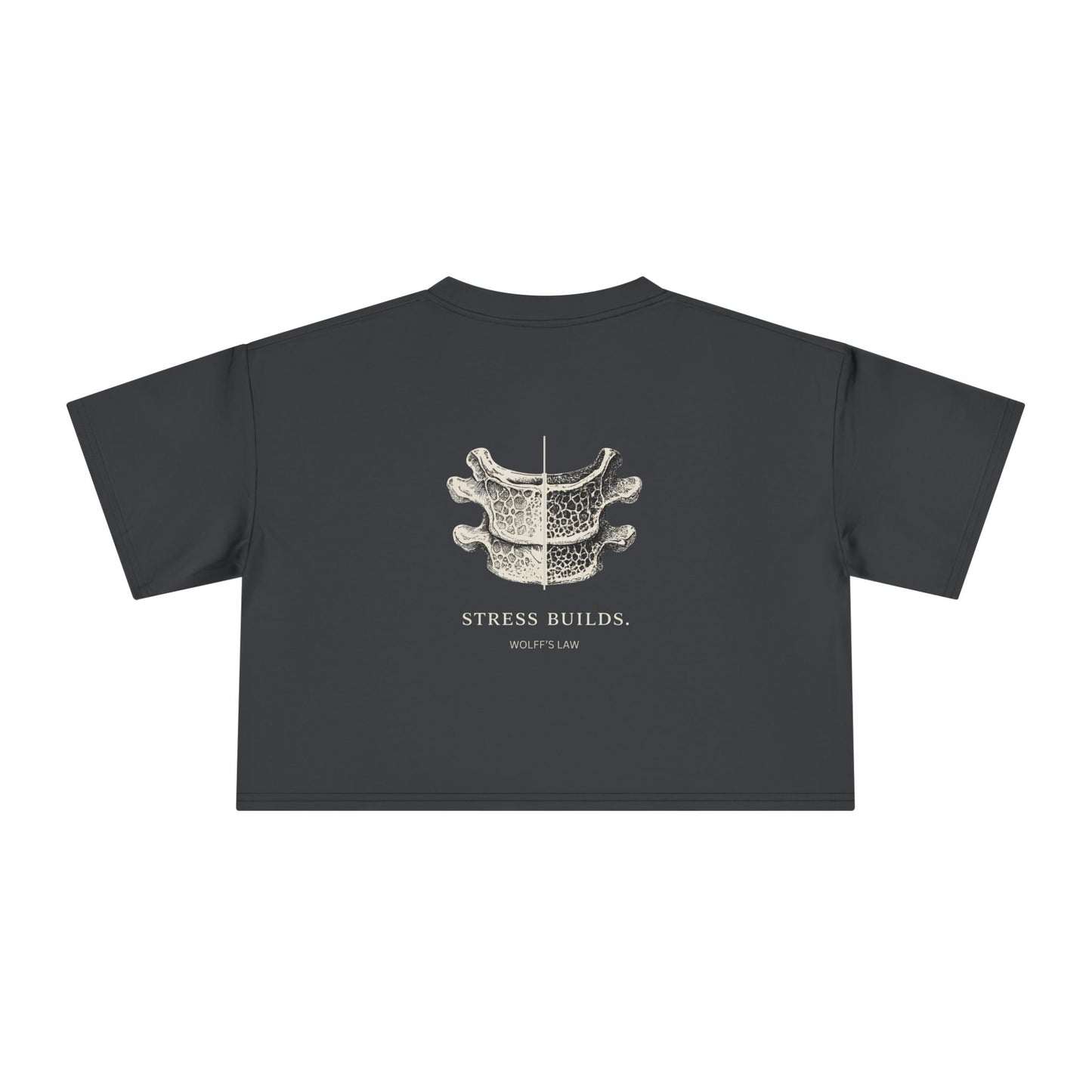 STRESS BUILDS — Women's Crop Tee
