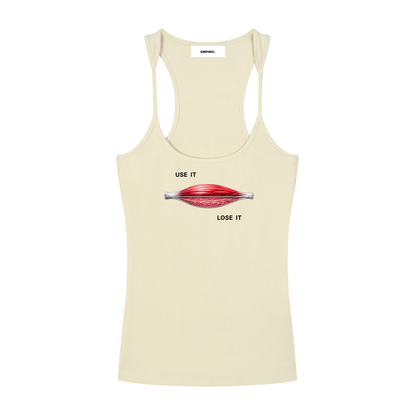 USE IT OR LOSE IT — Ribbed Racerback Tank