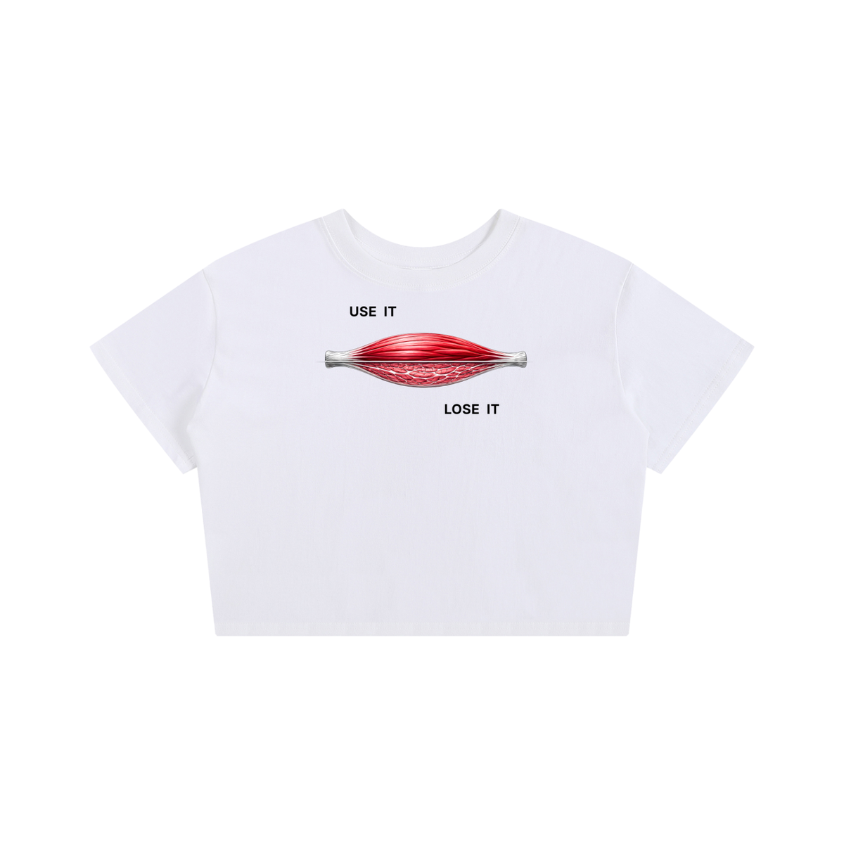 USE IT OR LOSE IT. — Women's Crop Tee