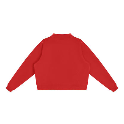 EMPIRIC. Women's Embroidered Sweatshirt in Red, back
