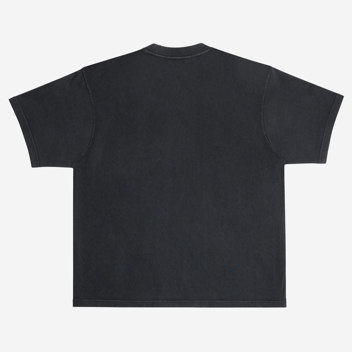 EMPIRIC. PASSIVE TO ACTIVE tee — flat lay, boxy oversized silhouette