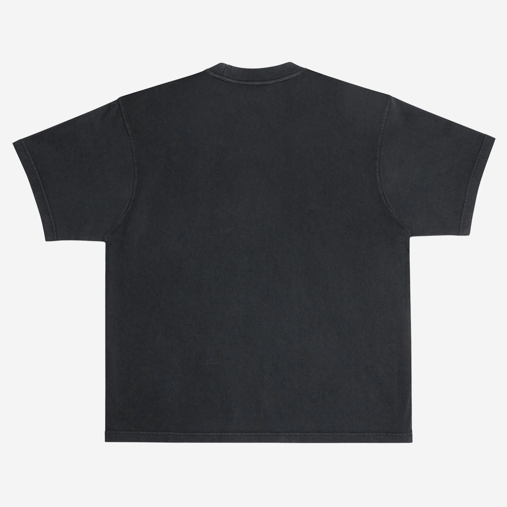 EMPIRIC. PASSIVE TO ACTIVE tee — flat lay, boxy oversized silhouette