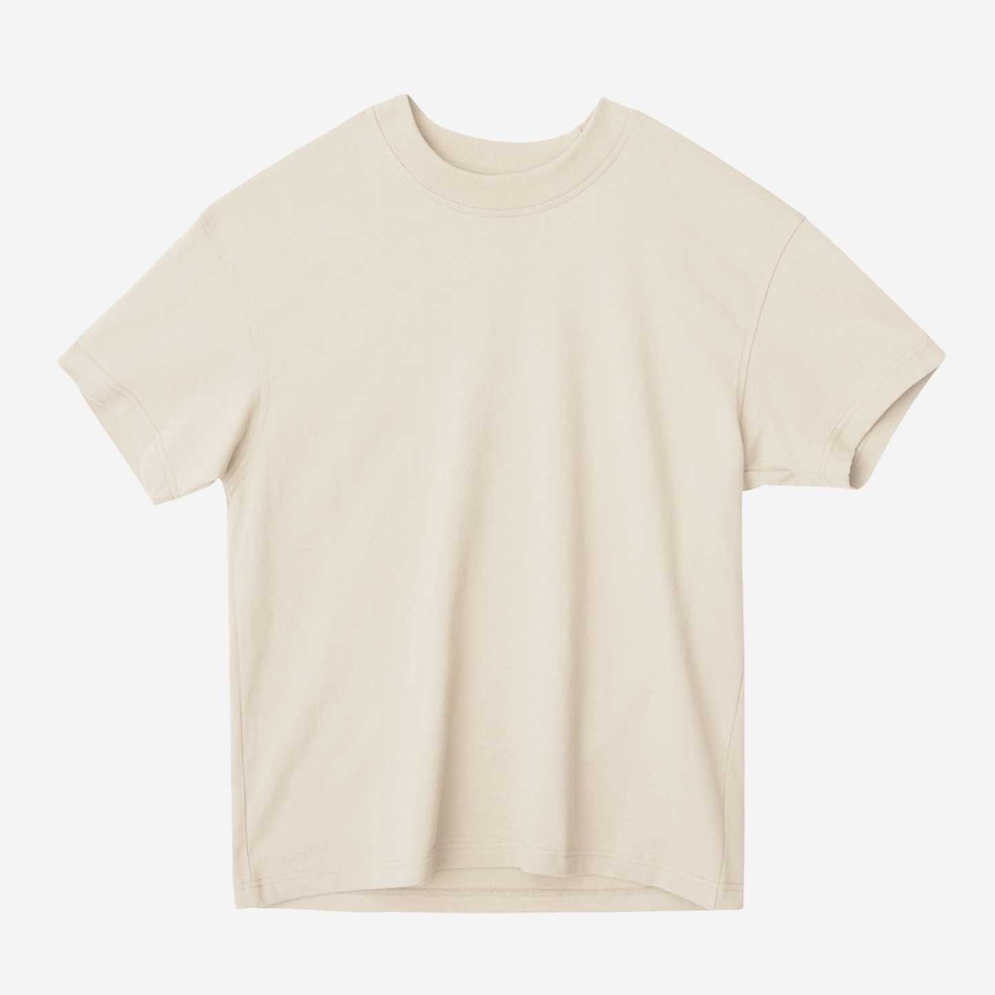 EMPIRIC. MOVEMENT IS CONTEXTUAL tee — flat lay, boxy oversized silhouette