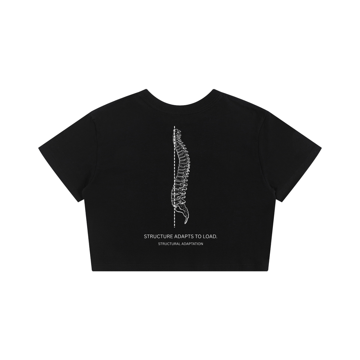 STRUCTURE ADAPTS TO LOAD. — Women's Crop Tee