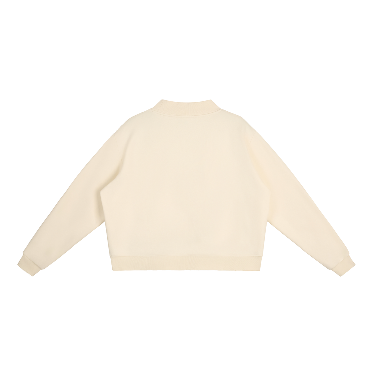 EMPIRIC. Women's Embroidered Sweatshirt in Cream, back