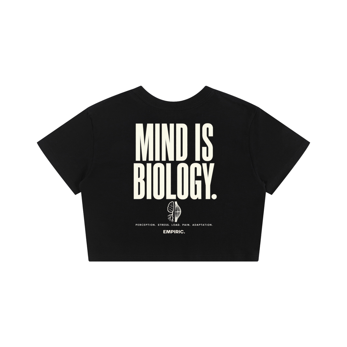 MIND IS BIOLOGY. — Women's Crop Tee