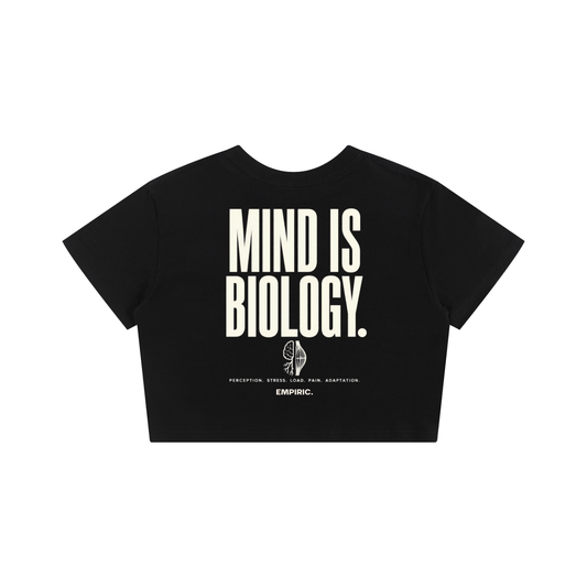 MIND IS BIOLOGY. — Women's Crop Tee