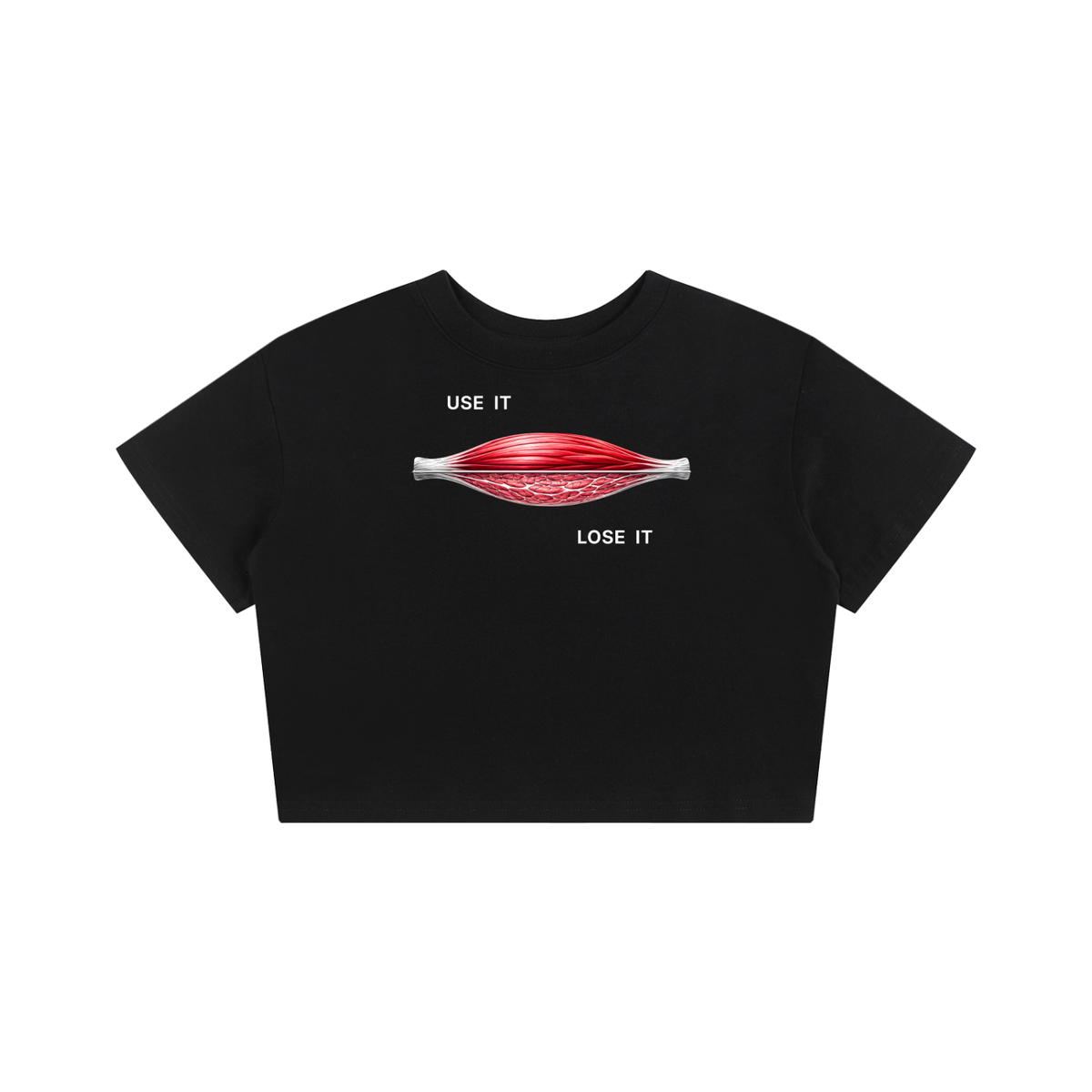 USE IT OR LOSE IT. — Women's Crop Tee