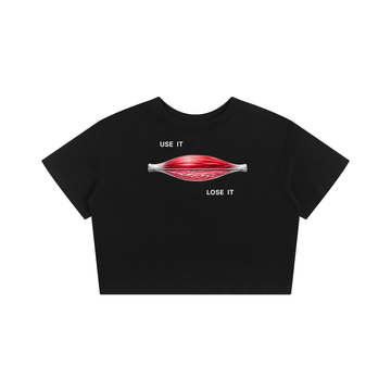 USE IT OR LOSE IT. Women's Crop Tee