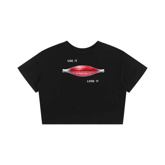 USE IT OR LOSE IT. — Women's Crop Tee
