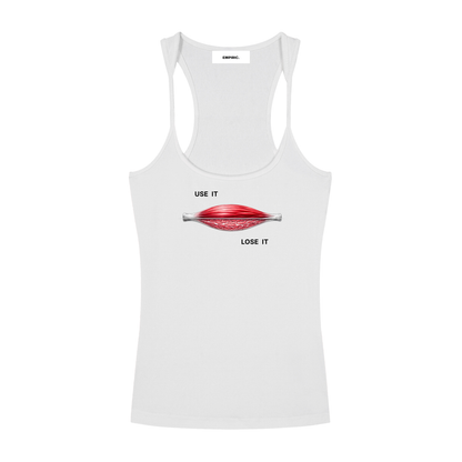 USE IT OR LOSE IT — Ribbed Racerback Tank