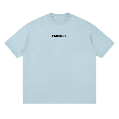 STRESS BUILDS. Tee in Sky, front