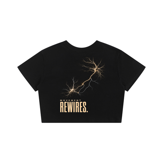 MOVEMENT REWIRES. — Women's Crop Tee