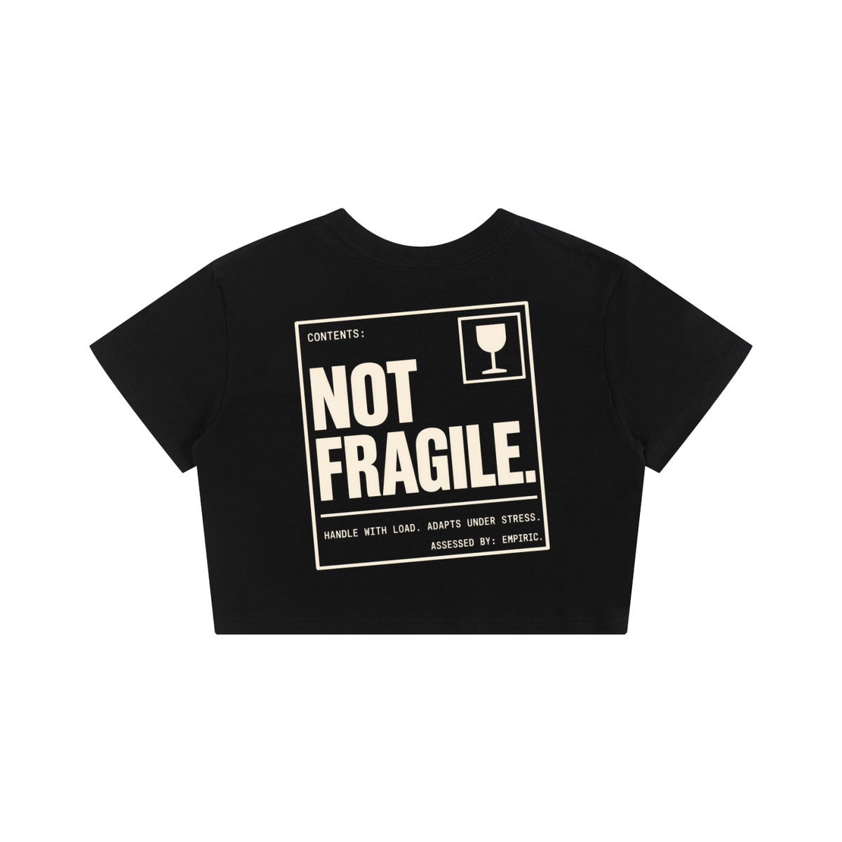 NOT FRAGILE. — Women's Crop Tee