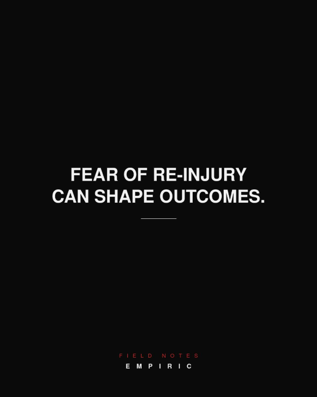 Field Notes: fear-avoidance and return-to-sport
