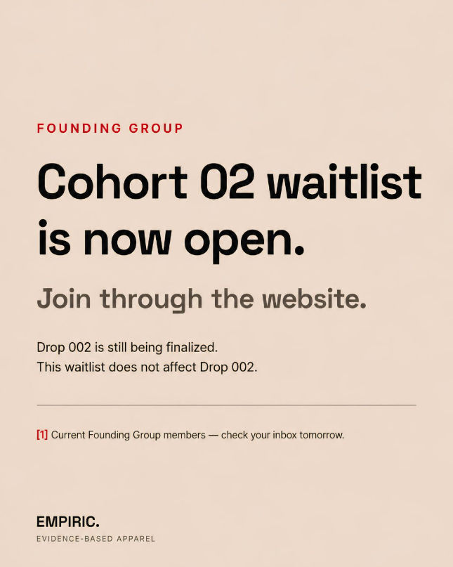 Founding Group Cohort 02 waitlist is open