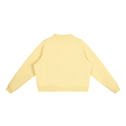EMPIRIC. Women's Embroidered Sweatshirt in Yellow, back
