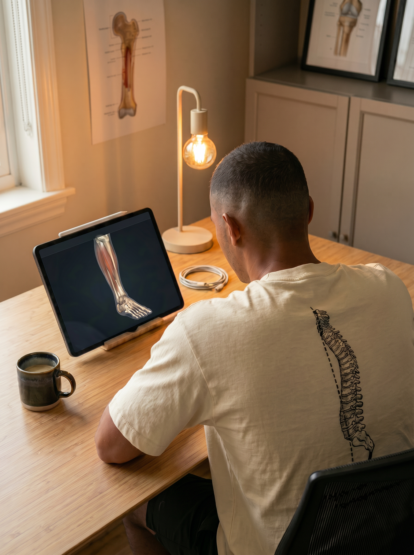 STRUCTURE ADAPTS TO LOAD — Research Desk lifestyle photo