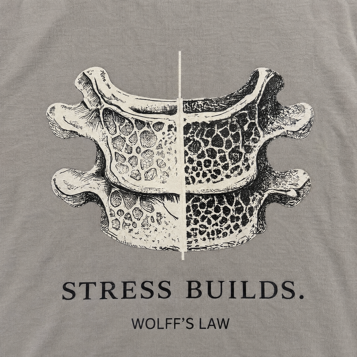 STRESS BUILDS. Tee